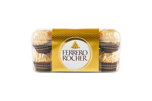 Конфеты вафельные покрытые молочным шоколадом и измельченными лесными орехами с начинкой Ferrero Rocher п/у 200г