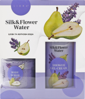 Набір Silk&Flower water Крем-гель д/душу 250мл+Скраб д/тіла 150мл Liora