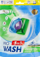 Средство для стирки в виде капсул 3в1 Альпийская свежесть Pro Wash 23х15г
