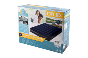 Mатрац надувний Класік флок 137*191*25см 64758 Інтекс