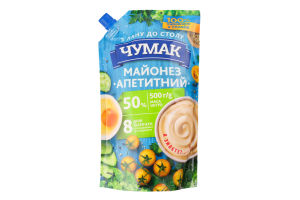 Майонез 50% Аппетитный Чумак д/п 500г
