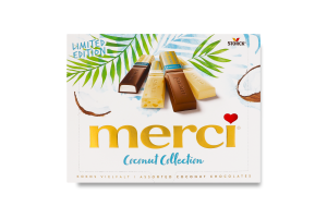 Набір цукерок шоколадних з кокосом Coconut collection Merci к/у 250г