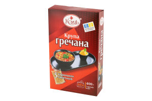 Крупа гречана 5*80г коробка Kozub