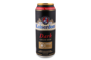 Пиво 0.5л 4.7% темне фільтроване пастеризоване Lager Dark Kaiserdom з/б