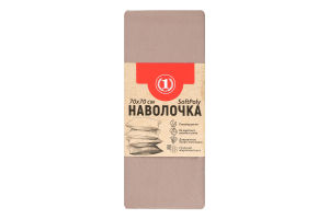 Наволочка шоколадна 70х70см №1475442 SoftPoly ТМ "1" 1шт