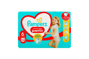 Трусики-подгузники для детей 14-19кг 6 Pants 360 Pampers 44шт