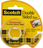 Scotch Permanent Double Sided Tape 0.75 X 300-Inch
