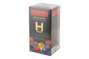 Чай чорний байховий дрібний Forest berries Exclusive Hillway к/у 25х1.5г