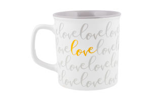 Чашка Сердечки 410мл кераміка