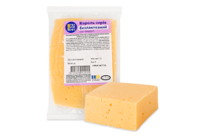 Сир 50% твердий безлактозний зі смаком та ароматом пряженого молока Король сирів Пирятин кг