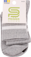 Шкарпетки Premier socks Економ вис мал сірі р18-20