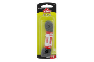 Kiwi Style Laces Flat Gray 45 "