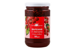 Варенье из малины стерилизованное Euro Group с/б 380г