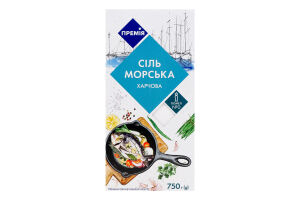 Соль Премія морская помол №0 картонная коробка