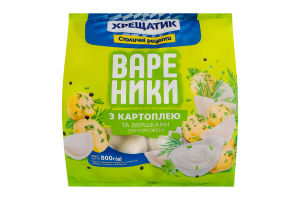 Вареники з картоплею та вершками Хрещатик м/у 800г