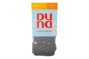 Колготки дитячі сірі махра з малюнком р.98-104 Duna