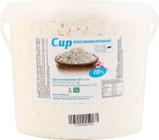 Сир кисломолочний 10% ТОВ C-Транс кг