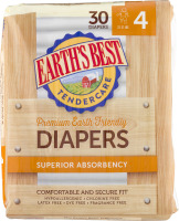Earth's Best TenderCare Diapers Size 4 - 30 CT