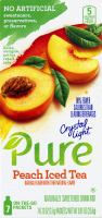 Crystal Light Pure Peach Iced Tea On-The-Go Packets - 7 CT