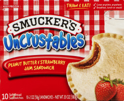 Smucker's Uncrustables Peanut Butter & Strawberry Jam Sandwich - 10 CT