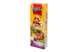 Палочки для грызунов фруктово-овощные Topsi к/у 150г