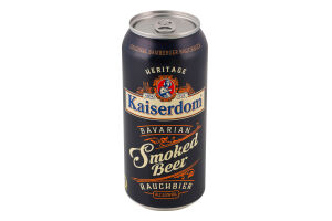Пиво 0.44л 5.3% темне нефільтроване неосвітлене пастеризоване Rauchbier Smoked beer Bavarian Kaiserdom з/б