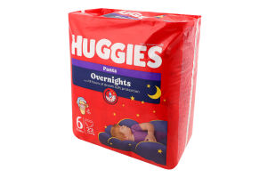 Підгузники-трусики дитячі 15-25кг 6 Overnights Pants Huggies 22шт