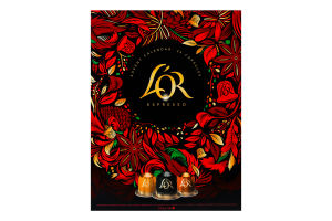 Набір кави натуральної смаженої меленої в капсулах Адвент календар L’OR к/у 24х5.2г