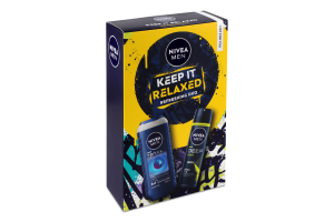Набор Гель для душа Полное расслабление 250мл + Антиперспирант Deep Sport 150мл Keep it relaxed Nivea Men 2шт