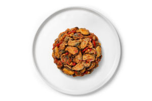 Мидии в остром соусе