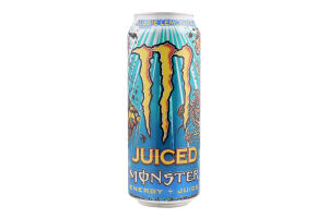 Напиток энергетический безалкогольный сильногазированный Aussie lemonade Juiced Monster Energy ж/б 500мл