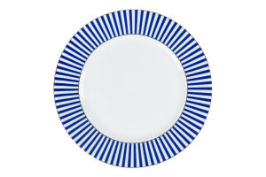 Тарілка PIP Studio Royal Stripes синя 21см