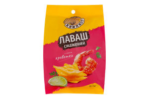 Лаваш жареный со вкусом креветки Хвилясті м/у 90г