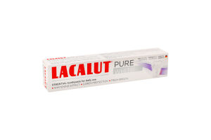 Паста зубная для природно белых и крепких зубов Pure White Lacalut 75мл