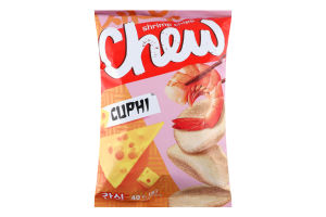Чипси креветкові зі смаком сиру Chew м/у 40г