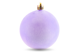 Прикраса ялинкова Куля Оксамит 80мм 31038