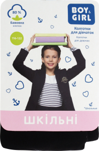 Колготы детские Boy&Girl №435 116-122 черный