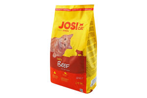 Корм сухий повнораціонний для дорослих котів Tasty beef JosiCat м/у 1.9кг