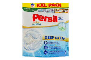 Засіб миючий для прання білих та світлих речей 4в1 Диски Sensitive Expert Deep clean Persil 37х16.5г