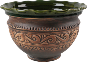 Макітра-хвилівка 2л Шляхтянська Покутська кераміка 1шт