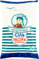 Сіль харчова виварна йодована Екстра Морячка м/у 1кг