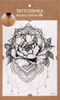 Тату Tattooshka Піон з мандалою