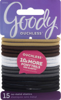 Goody Ouchless No-Metal Elastics - 15 CT