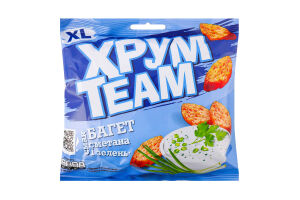 Сухарики Сметана і зелень Багет ХрумTeam м/у 90г