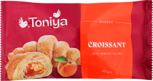 Круасан з абрикосовою начинкою Toniya м/у 60г
