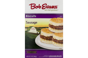 Bob Evans Biscuits Sausage - 6 CT