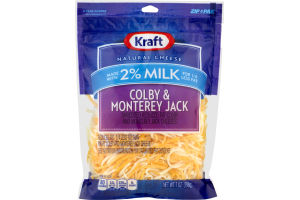 Kraft Natural Cheese Shredded 2% Milk Colby & Monterey Jack