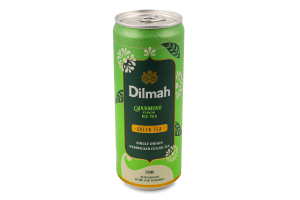 Чай холодний зелений з ароматом жасмину 330мл ж/б Dilmah