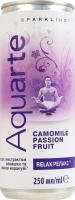 Напиток безалкогольный сильногазированный с экстрактом ромашки и вкусом маракуйи Релакс Aquarte ж/б 250мл