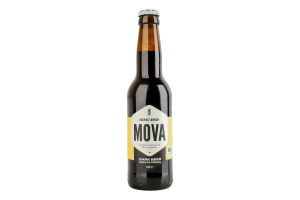Пиво 0.33л 0.5% темное нефильтрованное непастеризованное Non-alcohol Mova бут